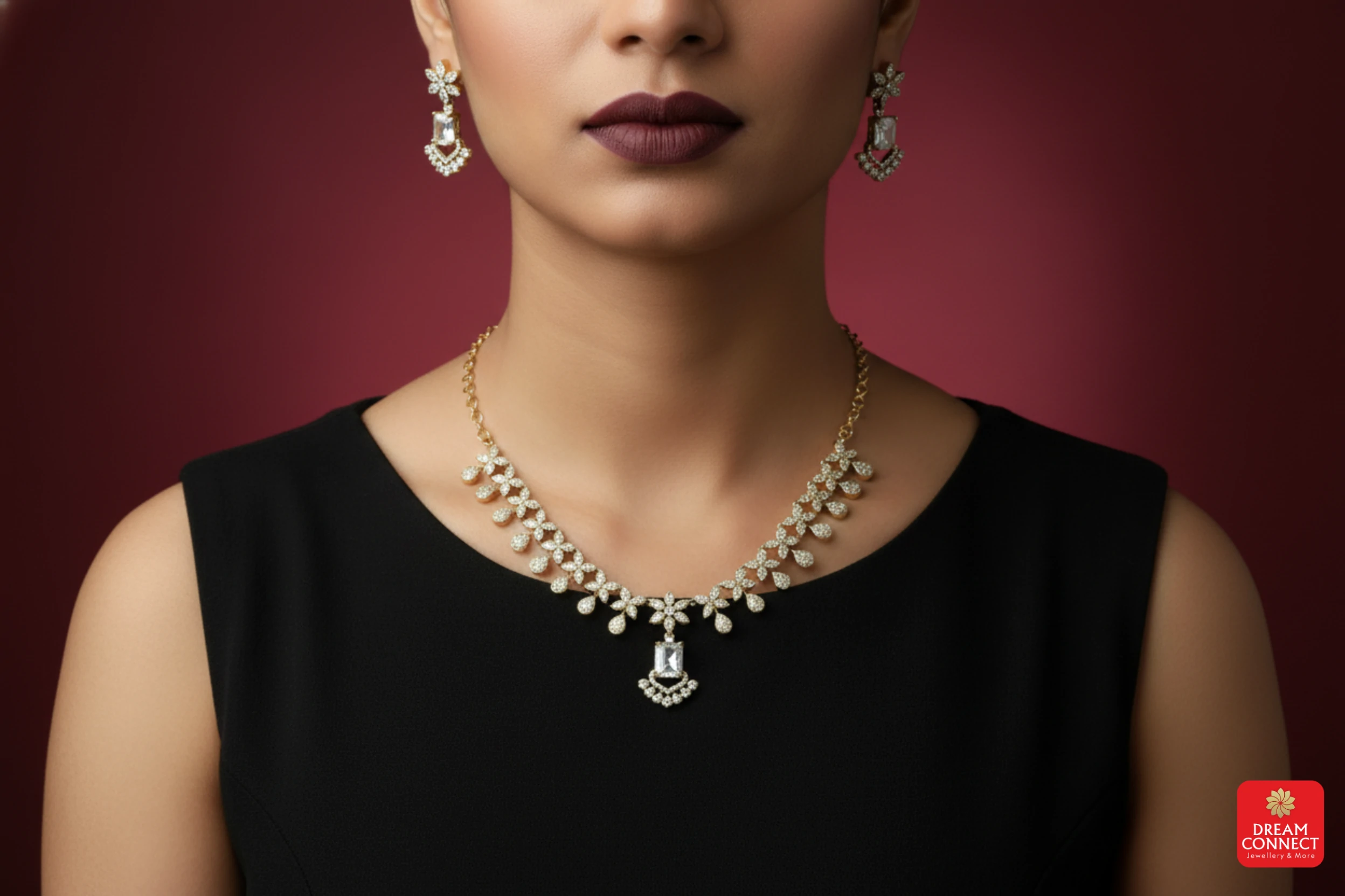 Antique American Diamond Necklace (ADNS 08)