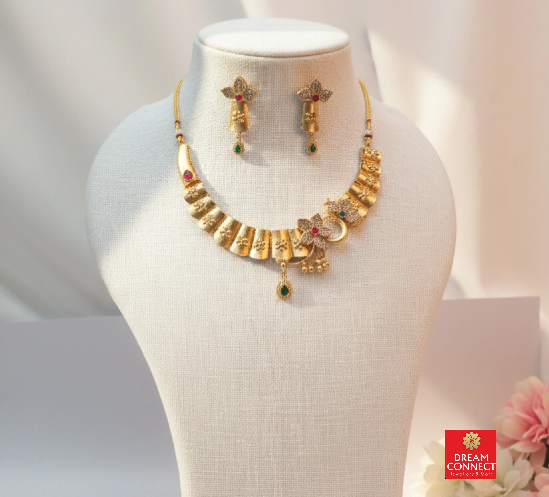 Rajwadi Choker Necklace B2122ERJN13