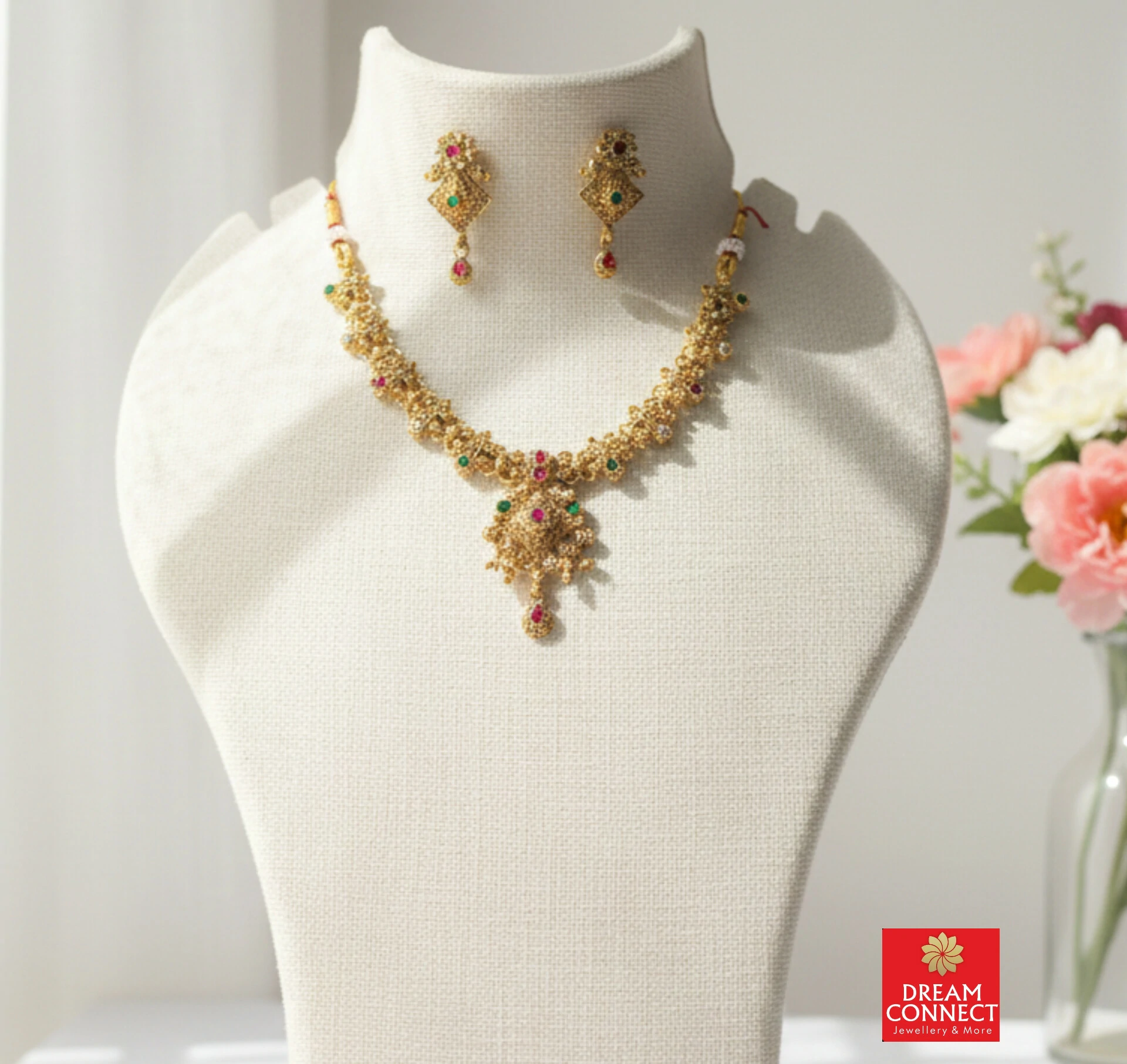 Rajwadi Choker Necklace B2212ERJN25