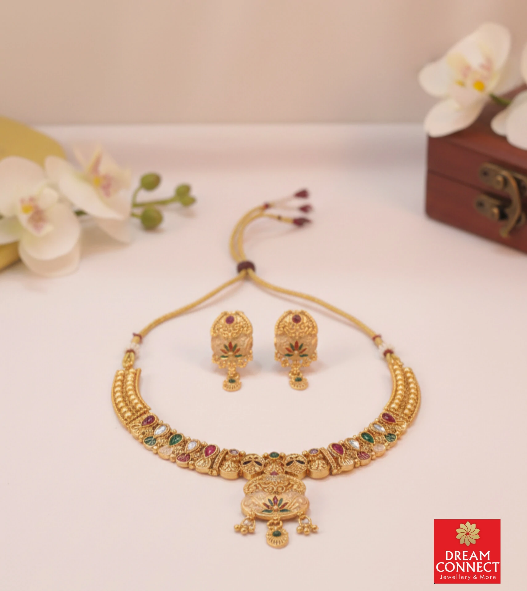 Rajwadi Choker Necklace B2212ERJN09