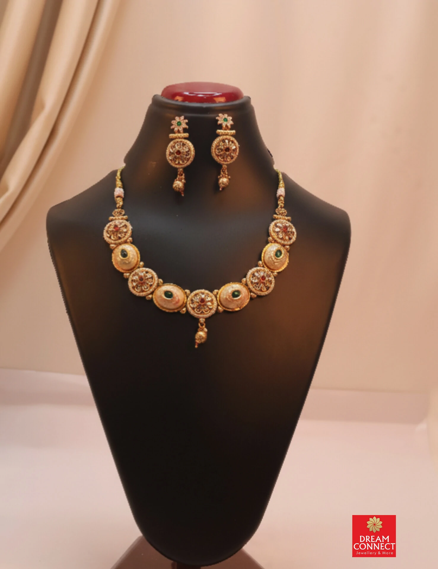 Rajwadi Choker Necklace B3212ERJN03