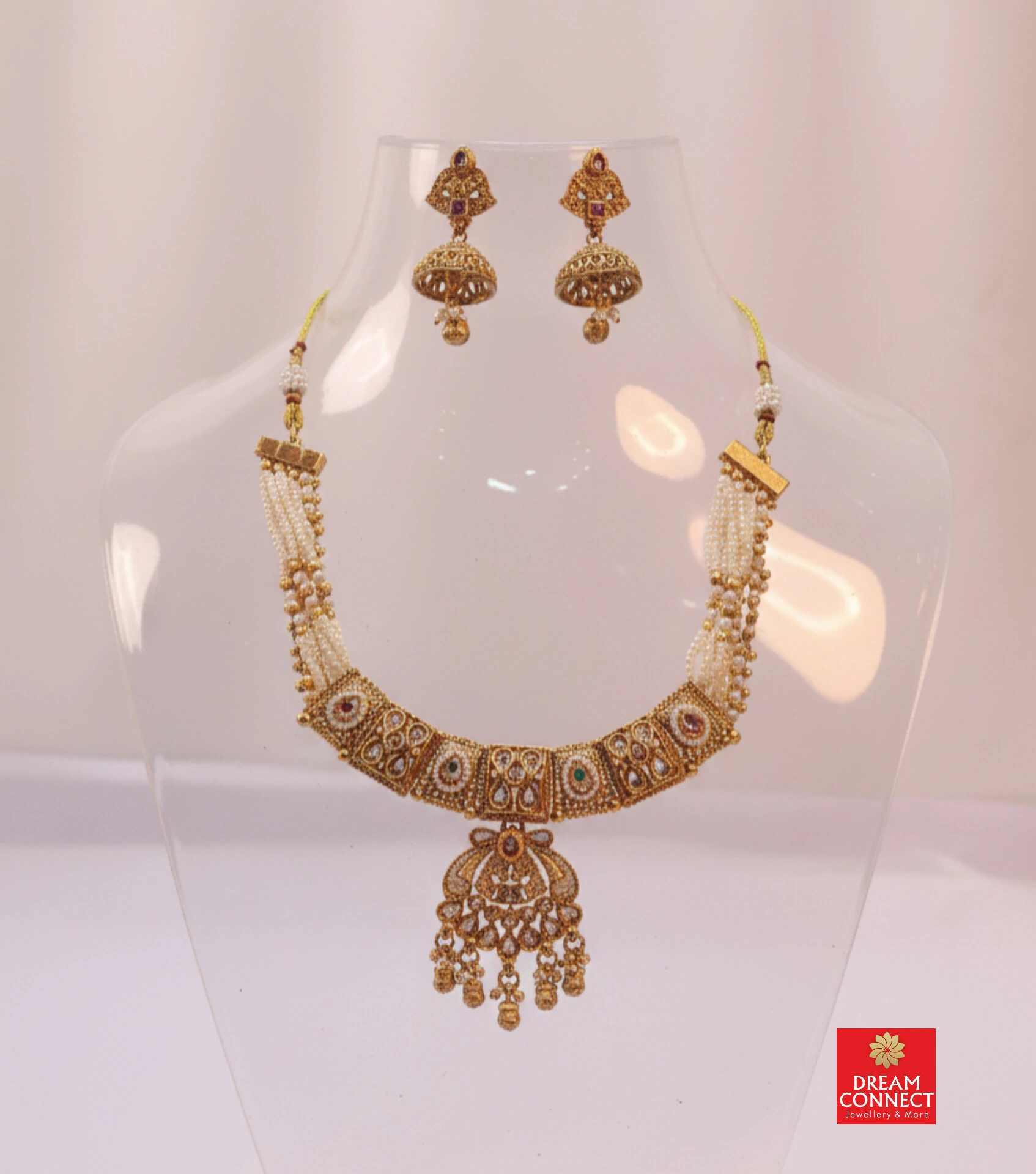 Rajwadi Choker Necklace B3212ERJN02