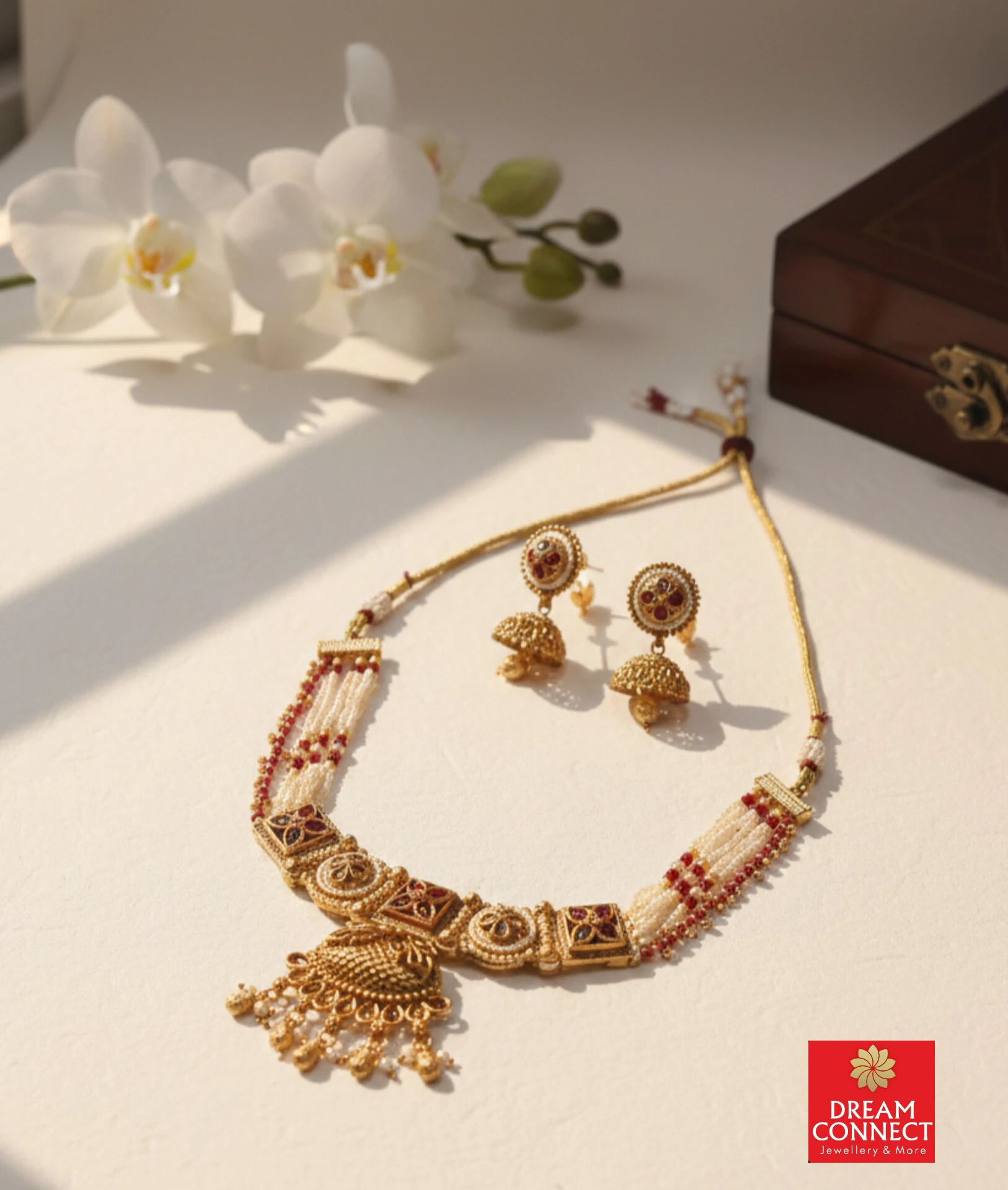 Rajwadi Choker Necklace B3212ERJN09