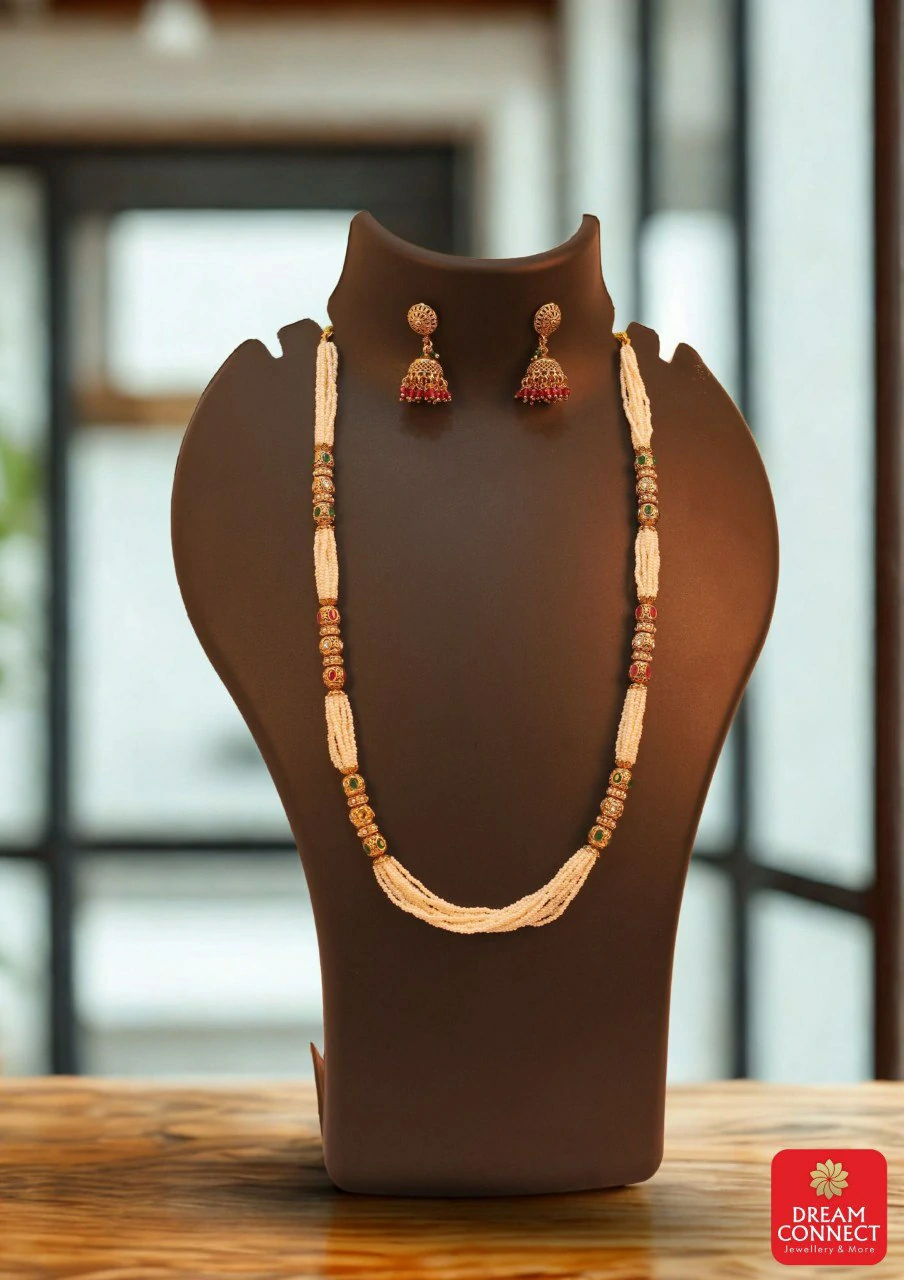 Rajwadi jewellery long set B3212ERJN13