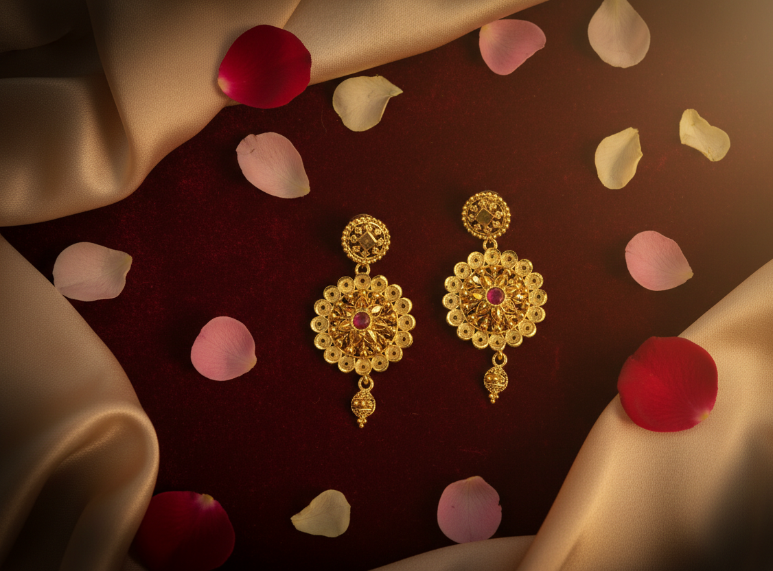 Gold Plated Necklace Set (BX2 SNS 47)