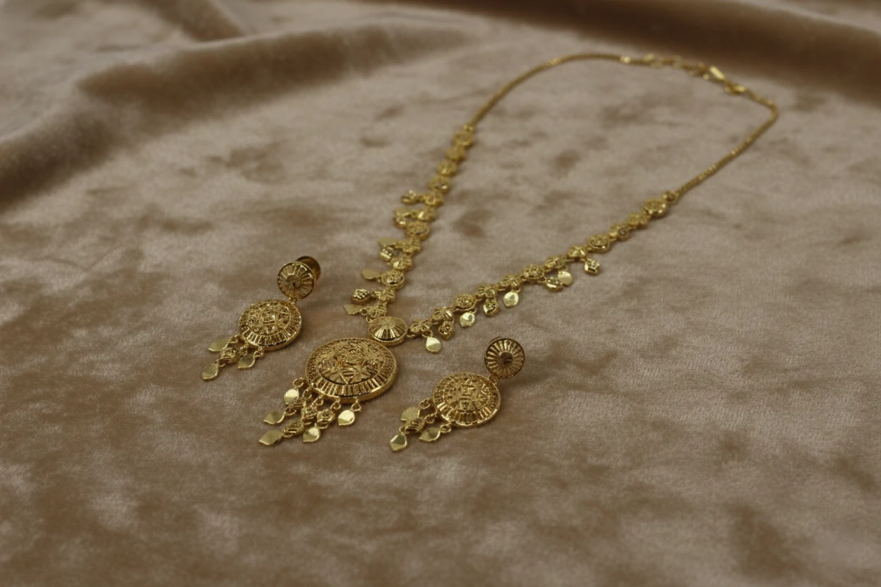 Gold Plated Necklace Set (PB4 SNS1650003)