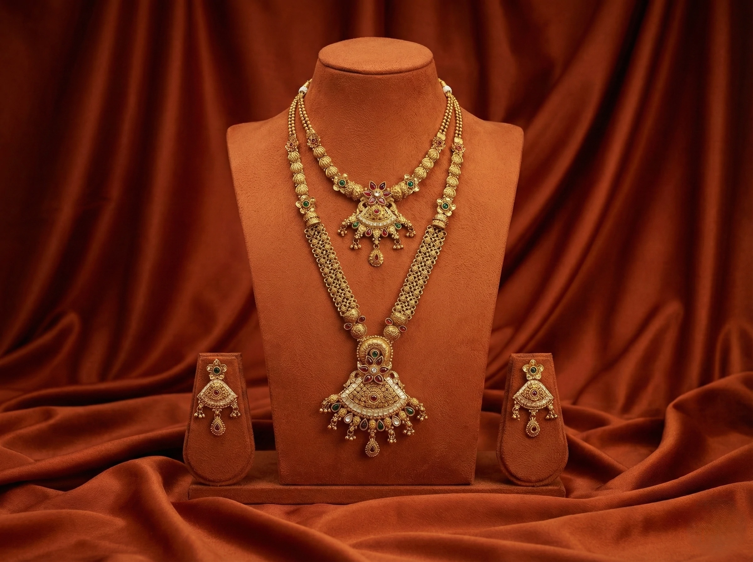 Rajwadi Necklace Set PB5 RJWDS 31